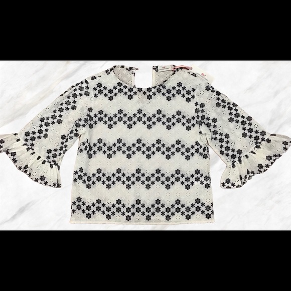 Vineyard Vines Tops - Vineyard Vines Ruffle Sleeve Woven Top